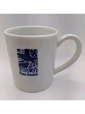 Paul Gauguin Mug APILCO France Yves Deshoulières Porcelain Art Coffee Cup Blue
